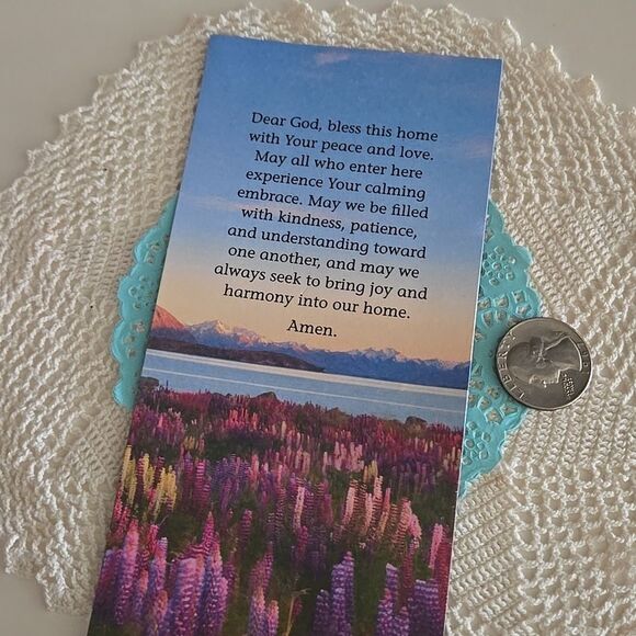 Magnet Prayer Medium Decorative Floral  Unisex Decor Accent God Bless Home Love - Picture 6 of 12